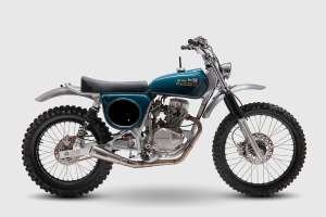 Vintage motocross bike built by Frontwheel Motors