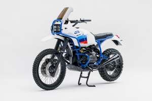 The WalzWerk X-Plorer is a modified BMW R100GS