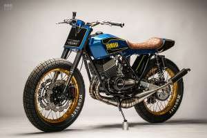 1973 Yamaha RD350 street tracker by MotoRelic
