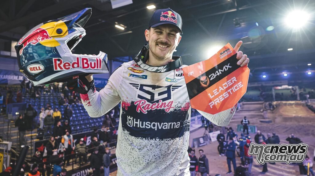Billy Bolt maintained full control of the 2026 SuperEnduro title fight with a clean sweep at round two in Riesa.