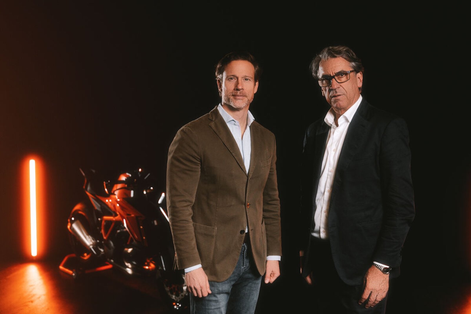 KTM CEO Stefan Pierer and Co-CEO Gottfried Neumeister. Media sourced from KTM. 