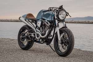 The Bel Air 1200 Framer: A Harley Sportster cafe racer by Deus