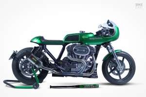 A Harley-Davidson Sportster cafe racer from the Czech Republic