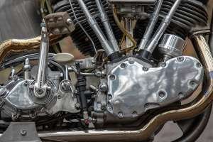 1967 Harley Shovelhead hardtail chopper by Chris Hatton at Left Hand Choppers