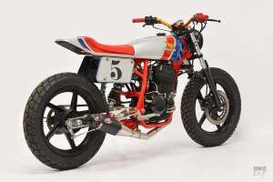Honda Twister street tracker by Low Budget Customs