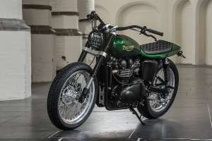 2015 Triumph Bonneville T100 street tracker by Rno Cycles