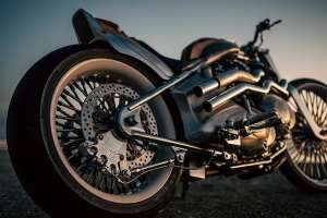 Twin-engine Royal Enfield Classic 650 by CW Zon at Mooneyes 2025