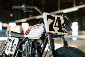Yamaha SR500 flat tracker by Hombrese Bikes