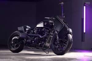 Custom gaming-inspired Harley Street Bob by Rough Crafts