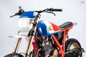 Custom Honda NX650 by STG Tracker