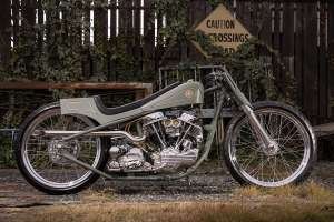 Handbuilt S&S Cycle Panhead with modified 1969 Shovelhead frame by Satomari Motorcycle