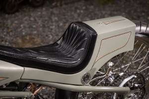 Handbuilt S&S Cycle Panhead with modified 1969 Shovelhead frame by Satomari Motorcycle