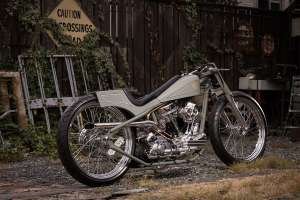 Handbuilt S&S Cycle Panhead with modified 1969 Shovelhead frame by Satomari Motorcycle
