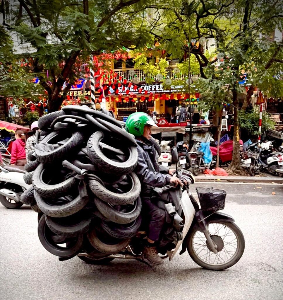 Picking up a set of tyres on the bike would be an accomplishment in Australia...