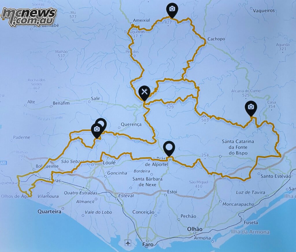 Continental TKC 80² launch route above the Algarve coast