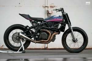 Lightning & Thunder: An Indian FTR flat tracker from Sweden