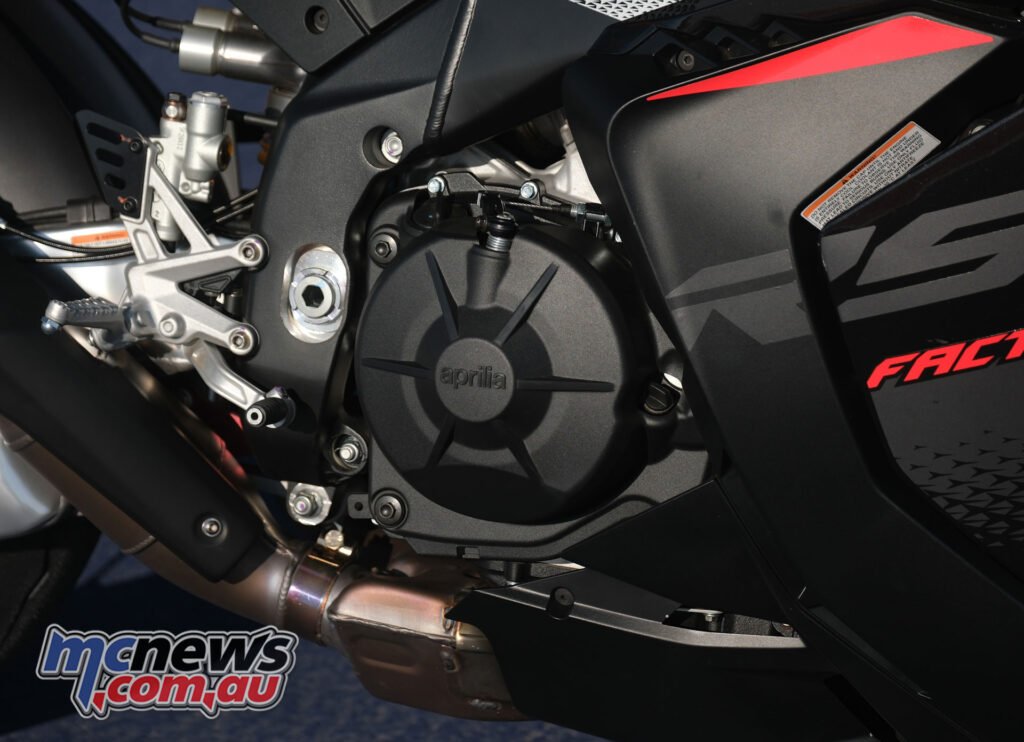That 65° V4 also produces 127 Nm with one of the most extensive electronic rider aid packages