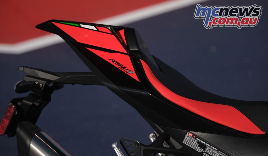 Aprilia's extensive racing experience in aero was used for bodywork tweaks and a new tail