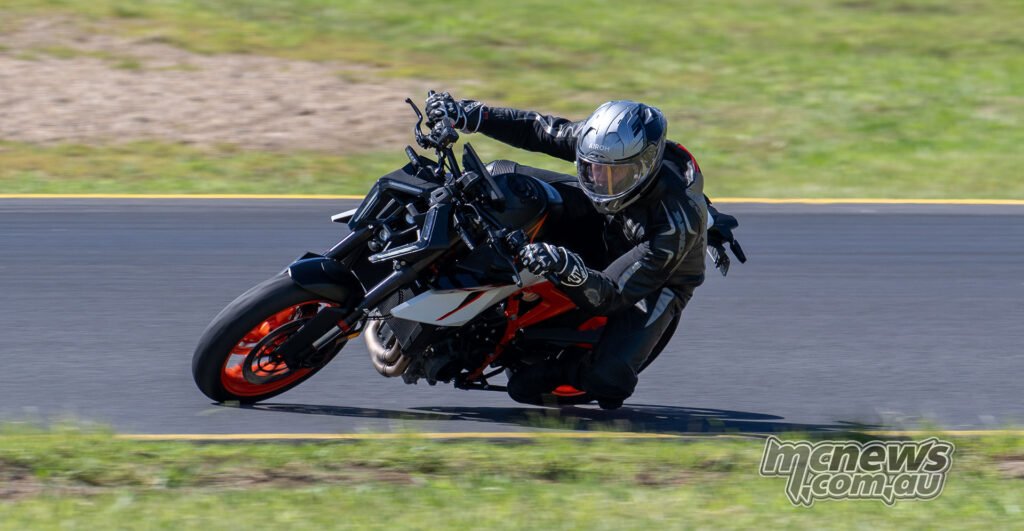 KTM 990 Duke R on circuit