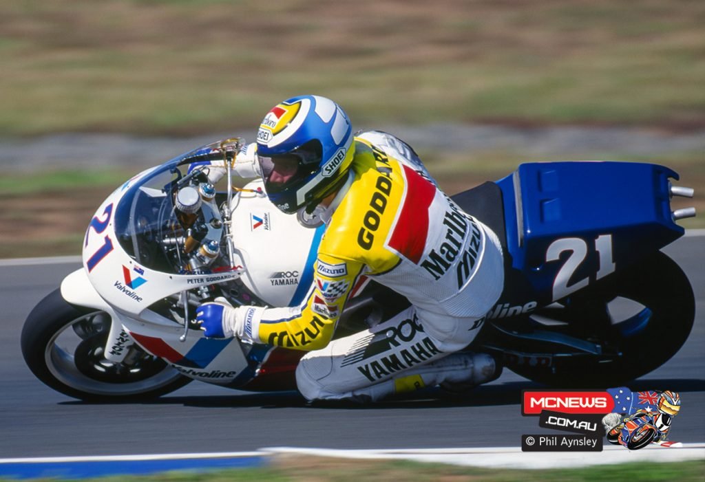 Peter Goddard riding the ROC Yamaha 500 at the 1992 Australian Grand Pr