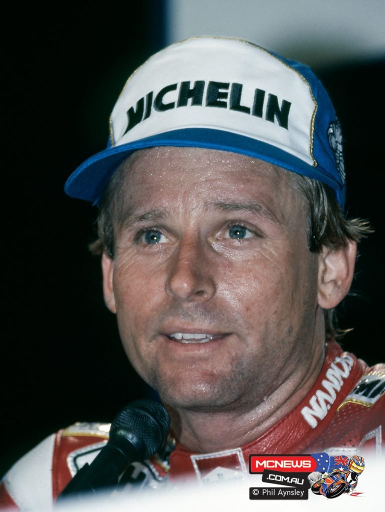 Wayne Rainey during the 1992 Australian Grand Prix at Eastern C