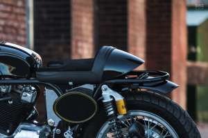 Norley café racer with a Harley Ironhead Sportster engine